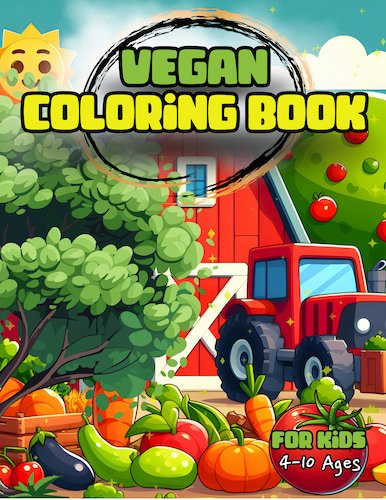 Buy in amazon Vegan Coloring Book for kids