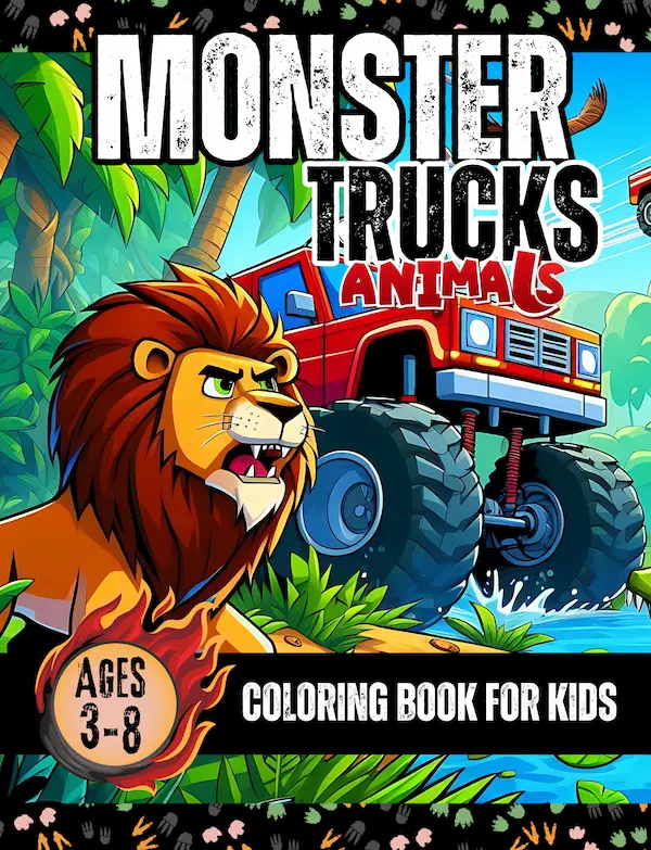 Buy monster truck coloring book